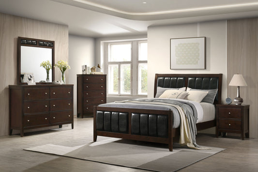 Carlton 5-piece California King Bedroom Set Cappuccino - The Sleep Loft - Online Mattress Showroom NYC