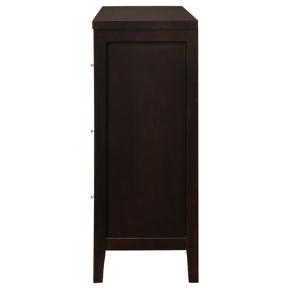 Carlton 6-drawer Dresser Cappuccino