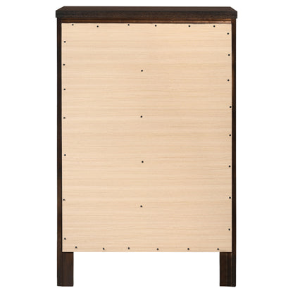 Carlton 5-drawer Bedroom Chest Cappuccino