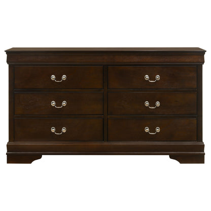Louis Philippe 4-piece Full Bedroom Set Cappuccino