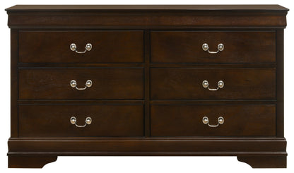 Louis Philippe 4-piece Eastern King Bedroom Set Cappuccino