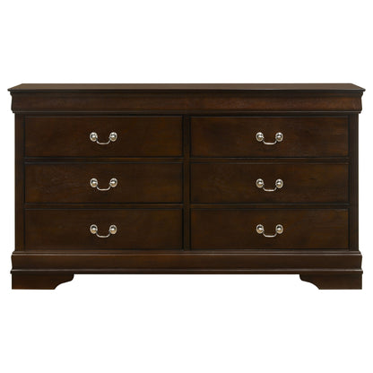 Louis Philippe 5-piece Eastern King Bedroom Set Cappuccino