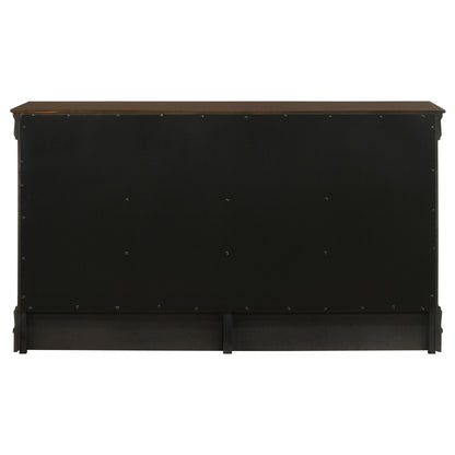 Louis Philippe 6-drawer Dresser Cappuccino