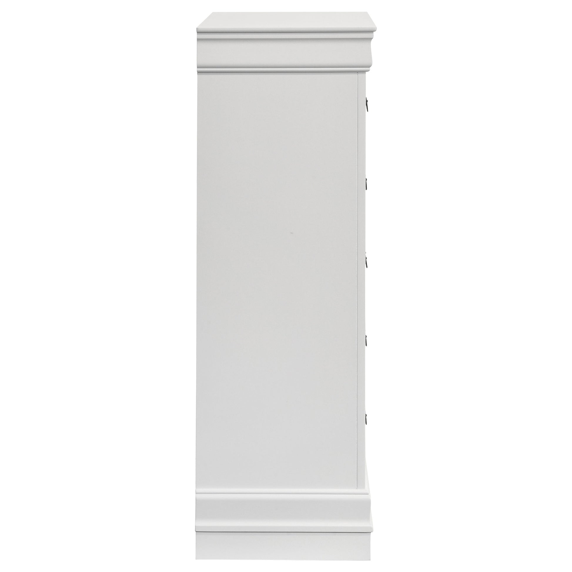 Louis Philippe 5-drawer Bedroom Chest White