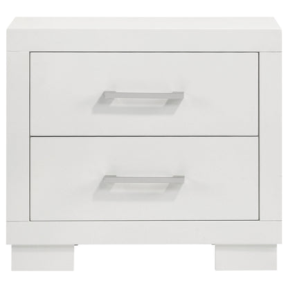 Jessica 5-piece Eastern King LED Bedroom Set Snow White