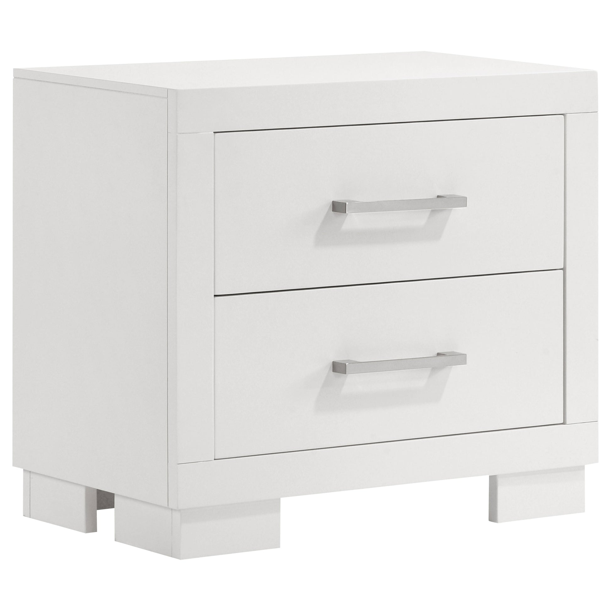 Jessica 6-piece Eastern King LED Bedroom Set Snow White
