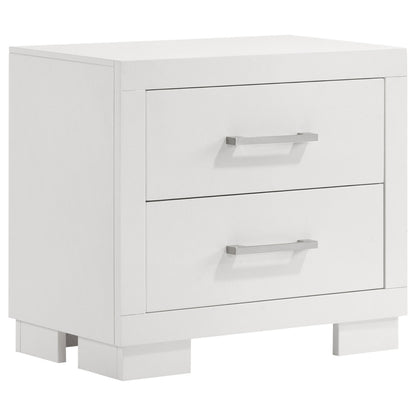 Jessica 4-piece Queen LED Bedroom Set Snow White