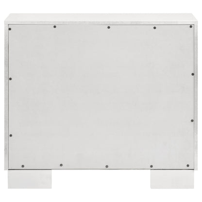 Jessica 2-drawer Nightstand Snow White