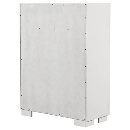 Jessica 5-drawer Bedroom Chest Snow White