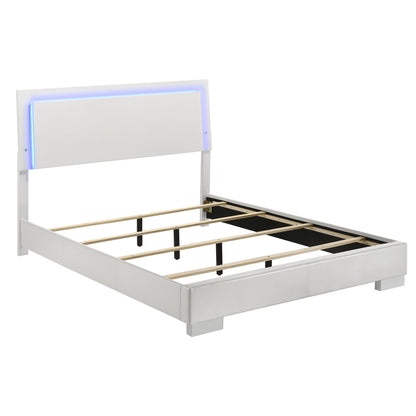 Felicity 5-piece Queen Bedroom Set White High Gloss