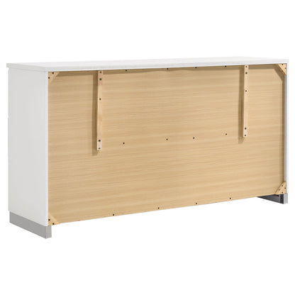 Felicity 4-piece Eastern King Platform Bedroom Set White