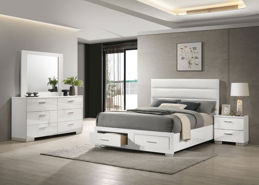 Felicity 4-piece California King Platform Bedroom Set White - The Sleep Loft - Online Mattress Showroom NYC