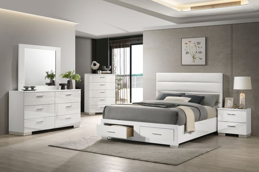 Felicity 5-piece California King Platform Bedroom Set White - The Sleep Loft - Online Mattress Showroom NYC
