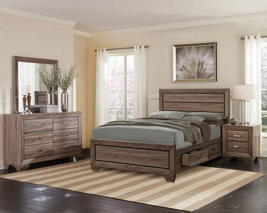 Kauffman 4-piece California King Bedroom Set Washed Taupe - The Sleep Loft - Online Mattress Showroom NYC