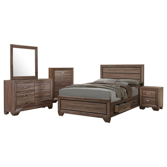 Kauffman 5-piece California King Bedroom Set Washed Taupe - The Sleep Loft - Online Mattress Showroom NYC