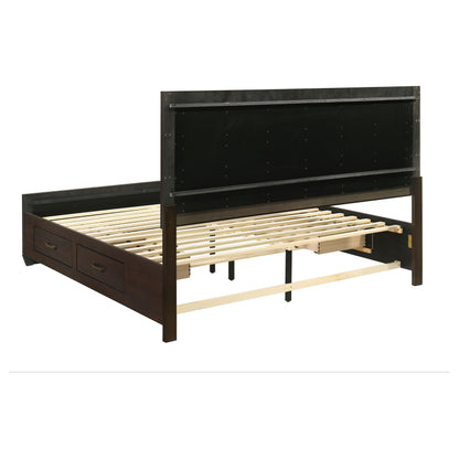 Kauffman 5-piece Eastern King Bedroom Set Dark Cocoa