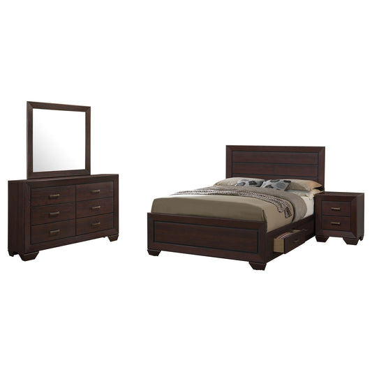 Kauffman 4-piece California King Bedroom Set Dark Cocoa - The Sleep Loft - Online Mattress Showroom NYC