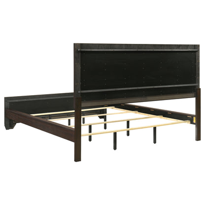 Kauffman 4-piece California King Bedroom Set Dark Cocoa