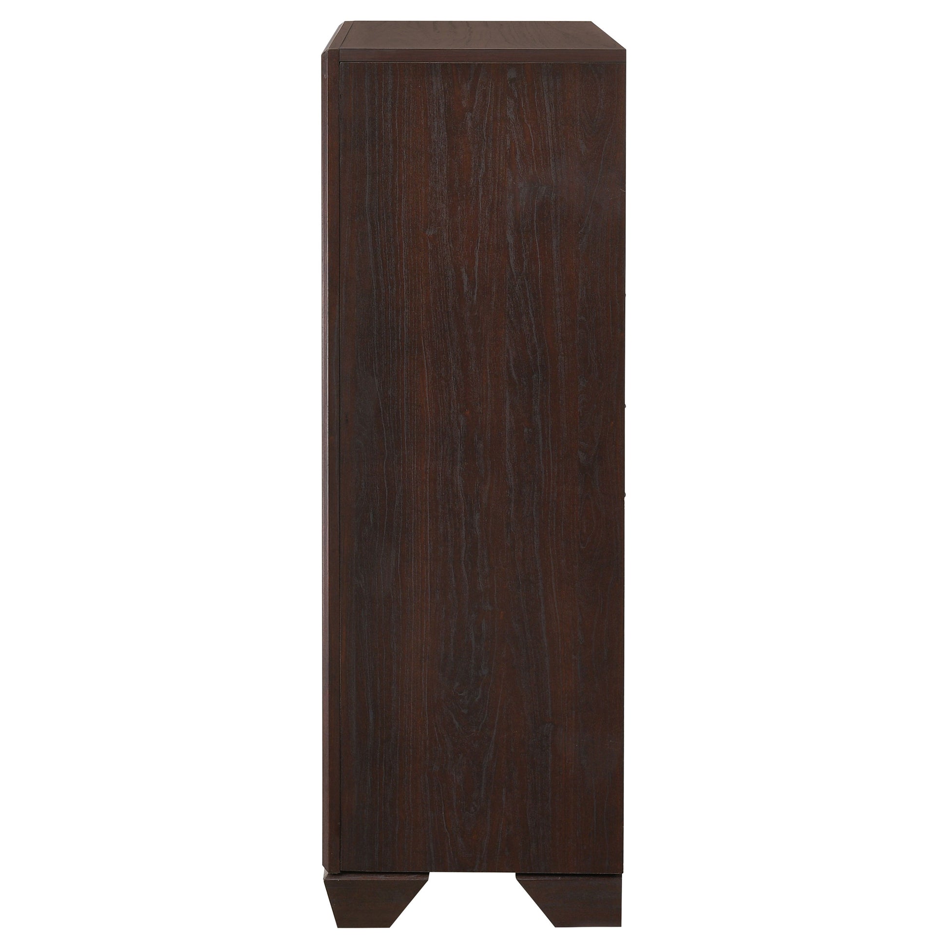 Kauffman 5-drawer Bedroom Chest Dark Cocoa