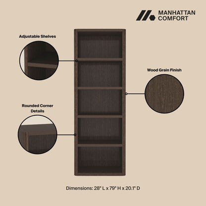 Rivington - Open Bookcase - The Sleep Loft - Online Mattress Showroom NYC