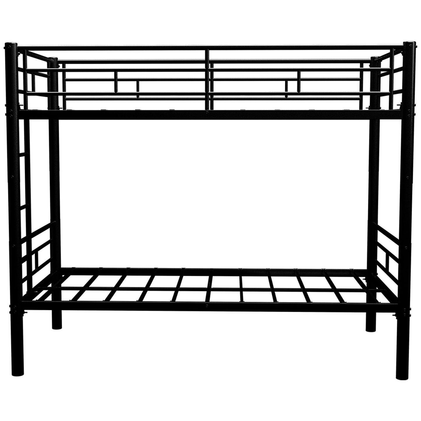 Metal Bunk Bed For Kids, Convertible Bedframe With Ladders & Guardrail - The Sleep Loft - Online Mattress Showroom NYC