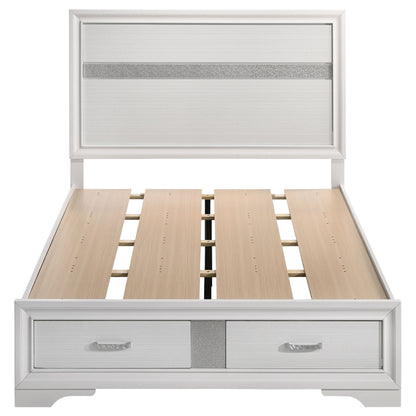 Miranda 51-inch Wood Full Storage Panel Bed White