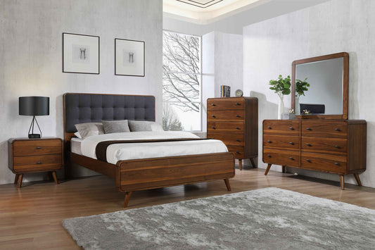 Robyn 5-piece California King Bedroom Set Dark Walnut - The Sleep Loft - Online Mattress Showroom NYC