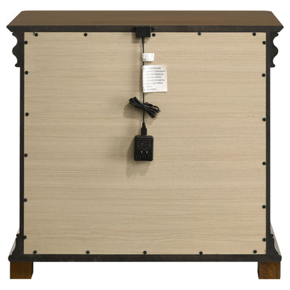 Garland 2-drawer Nightstand Bedside Table Brown Cherry
