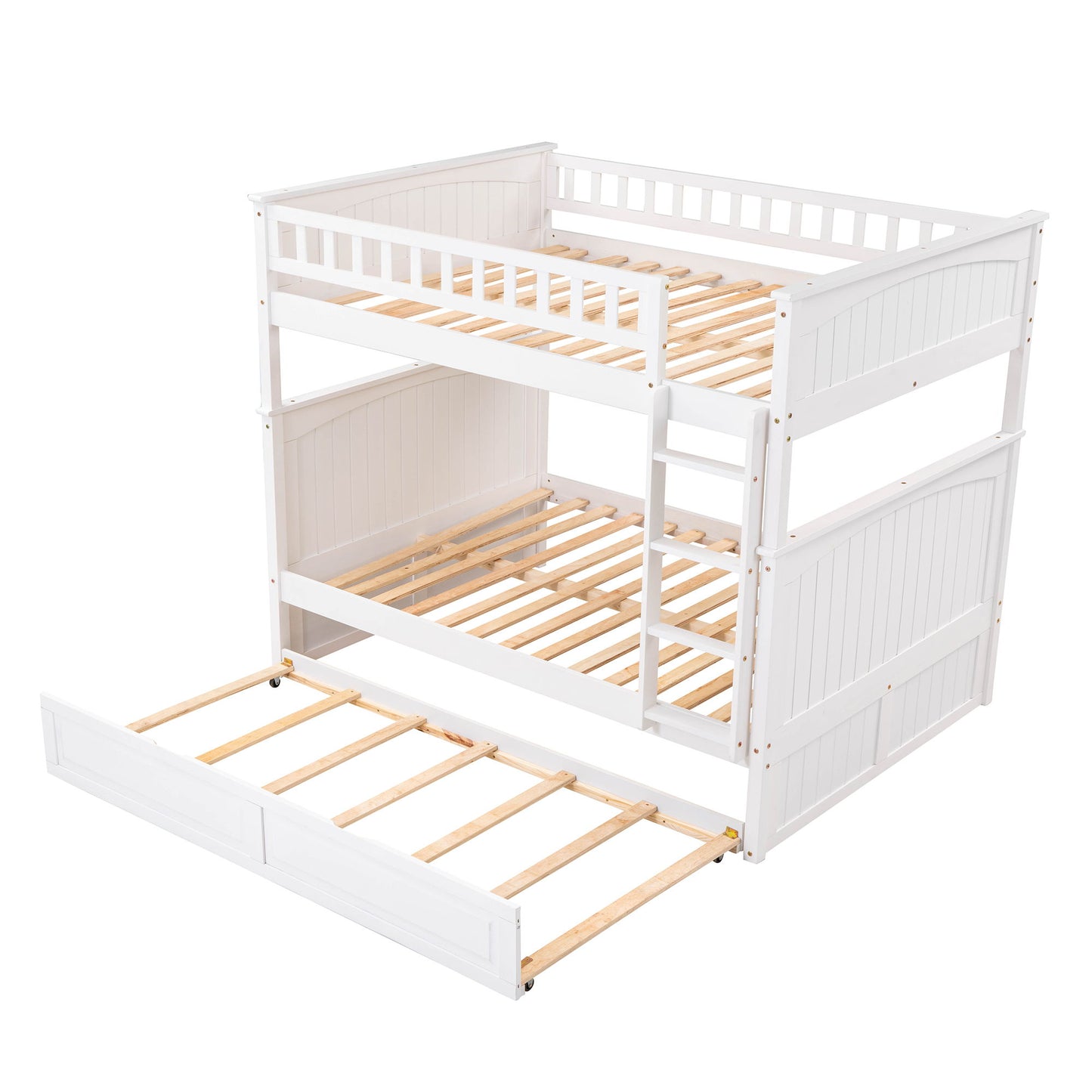Bunk Bed With Twin Size Trundle, Guardrails - The Sleep Loft - Online Mattress Showroom NYC