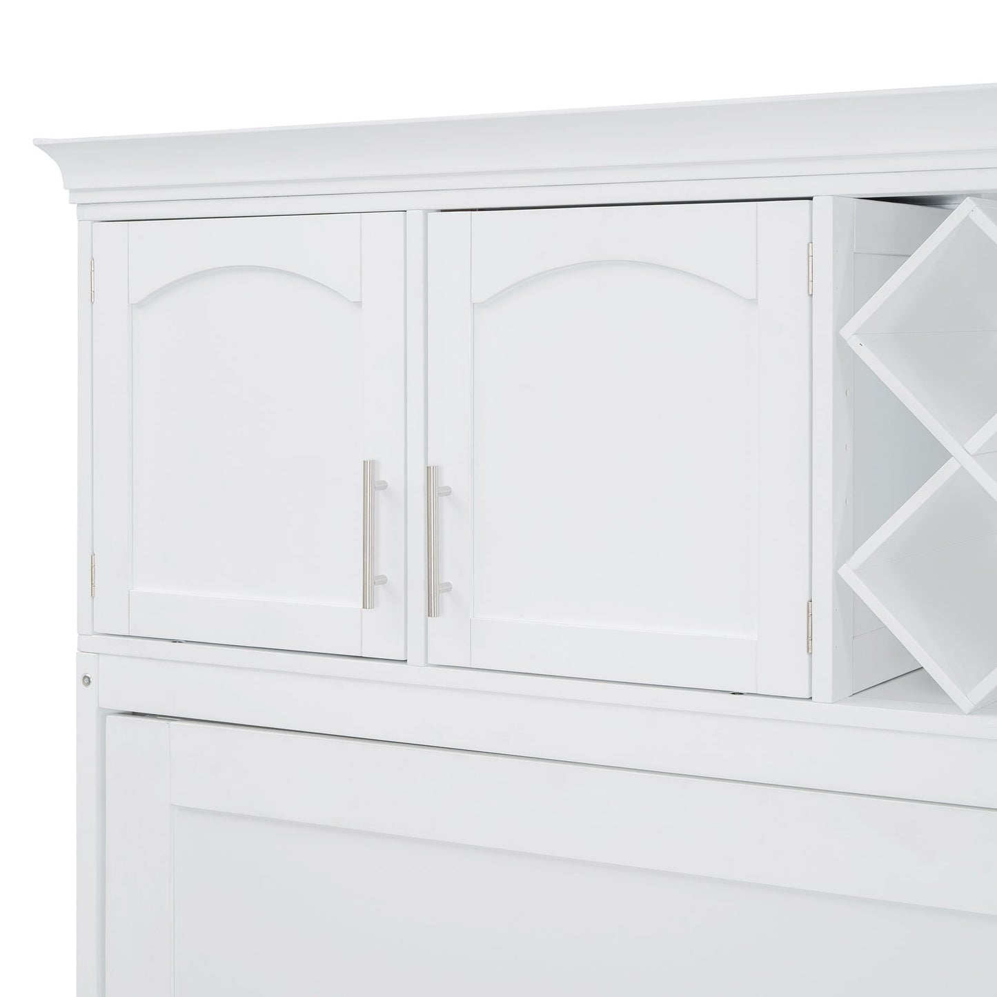 Murphy Wall Bed With Top Cabinets & Wine Rack - The Sleep Loft - Online Mattress Showroom NYC