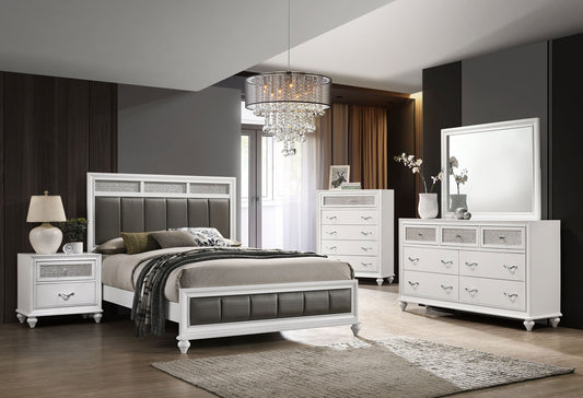 Barzini 5-piece Eastern King Bedroom Set White - The Sleep Loft - Online Mattress Showroom NYC