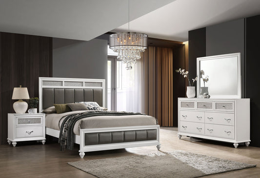 Barzini 4-piece California King Bedroom Set White - The Sleep Loft - Online Mattress Showroom NYC