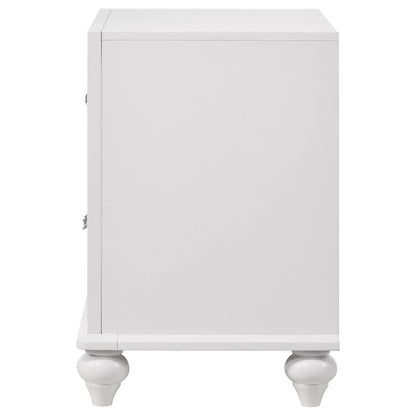 Barzini 2-drawer Nightstand White