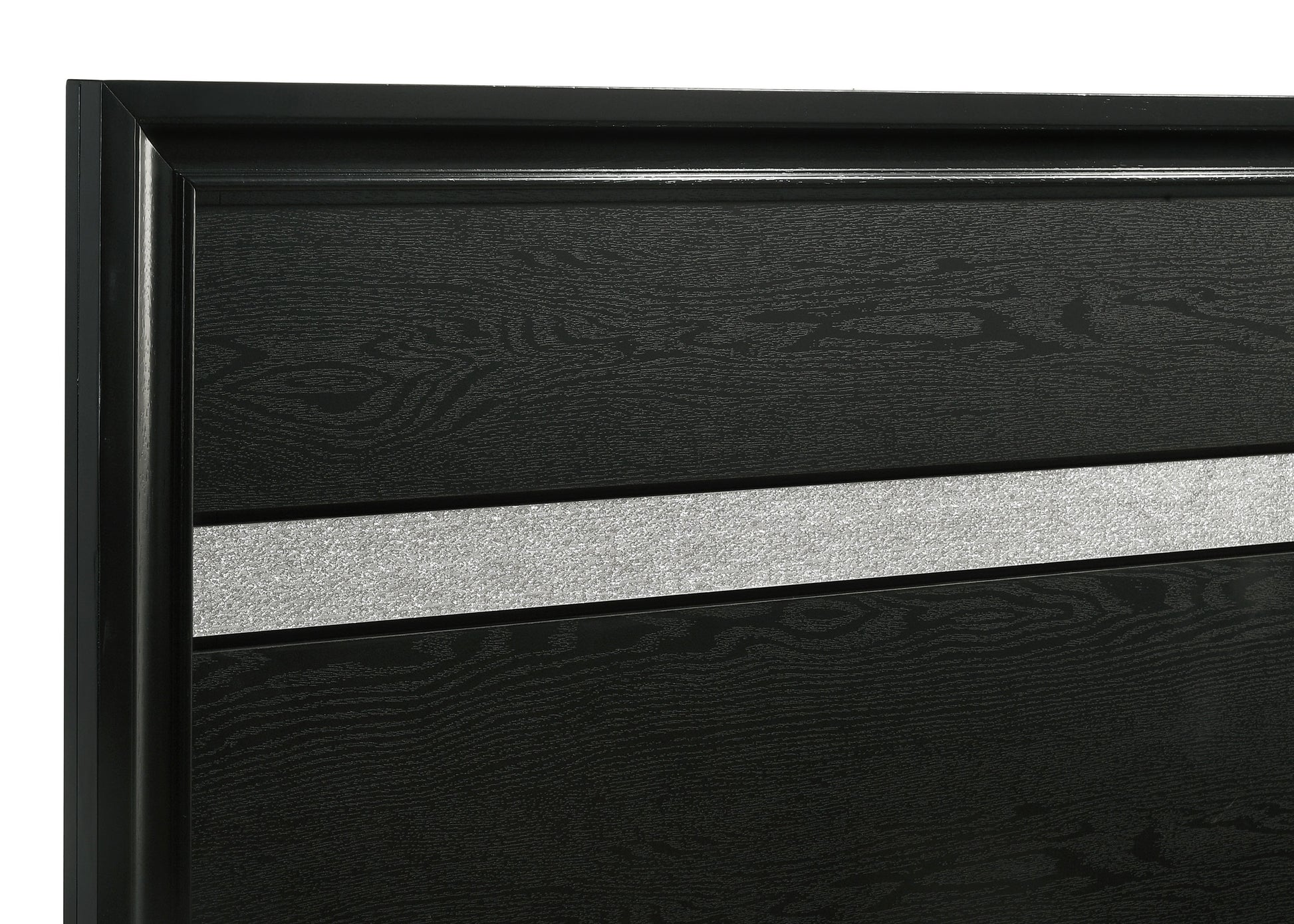 Miranda 51-inch Wood Full Storage Panel Bed Black