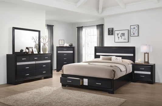 Miranda 5-piece California King Bedroom Set Black - The Sleep Loft - Online Mattress Showroom NYC