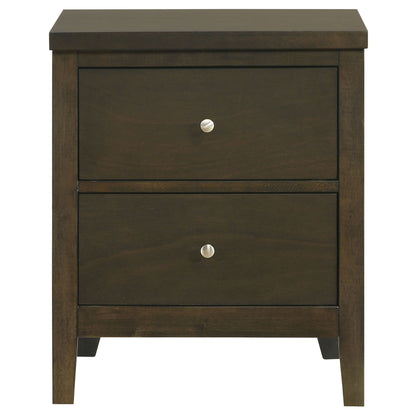 Clement - 2 Drawer Nightstand Bedside Table - Espresso - The Sleep Loft - Online Mattress Showroom NYC