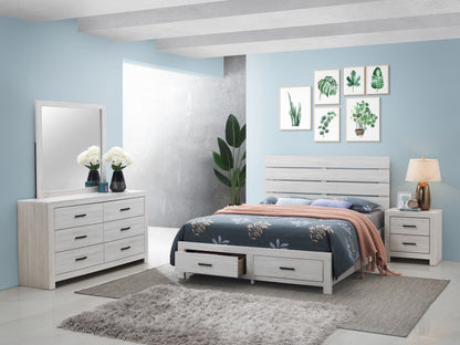 Brantford 4-piece Eastern King Bedroom Set Coastal White