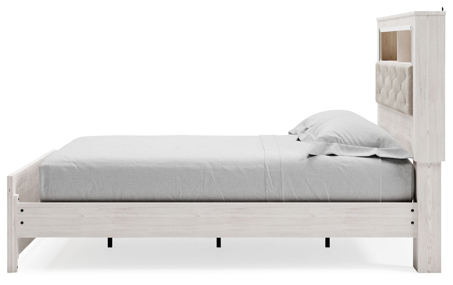Altyra - Queen Panel Bookcase Bed With Roll Slats - White - The Sleep Loft - Online Mattress Showroom NYC