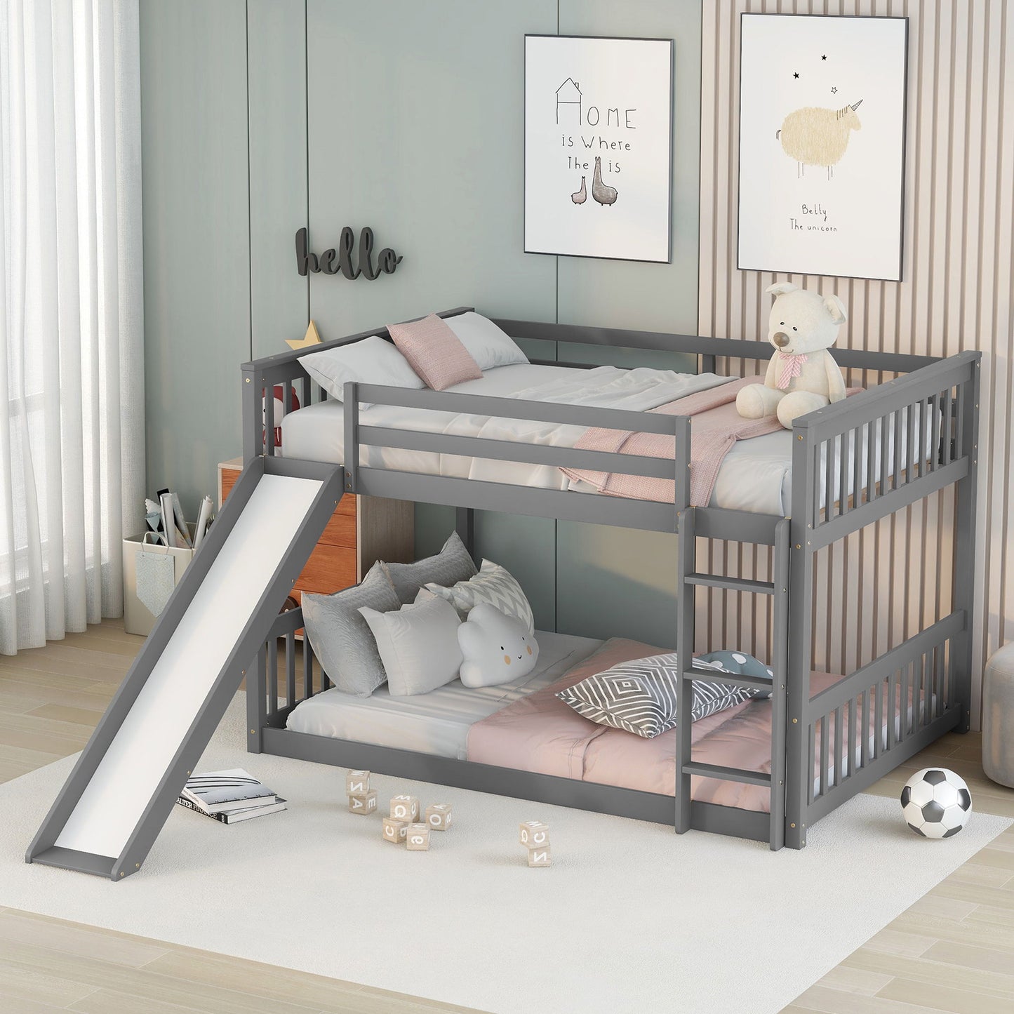 Bunk Bed With Slide And Ladder - The Sleep Loft - Online Mattress Showroom NYC