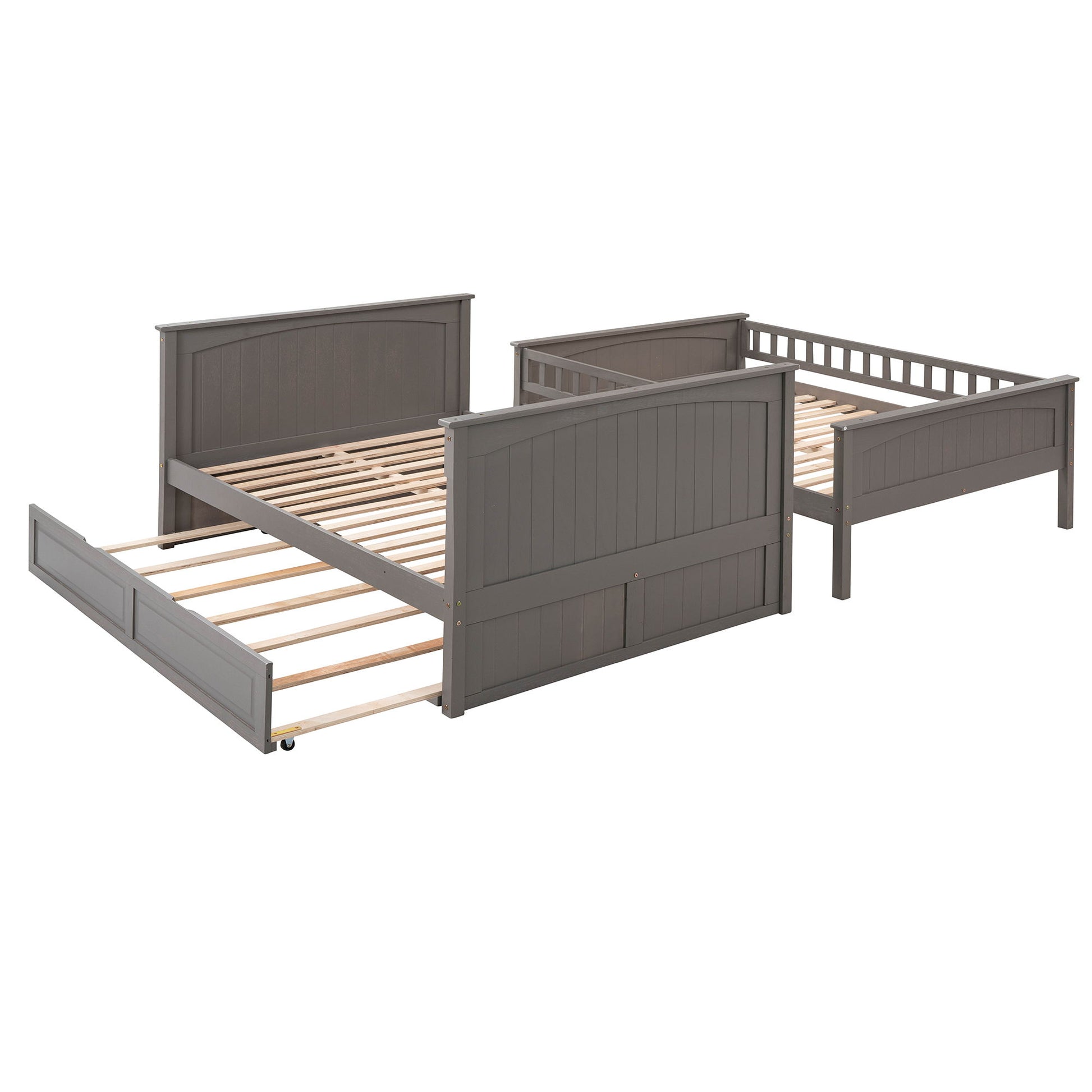 Bunk Bed With Twin Size Trundle, Guardrails - The Sleep Loft - Online Mattress Showroom NYC