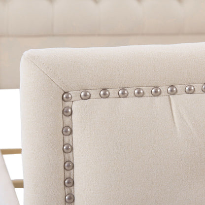 Marcella - Upholstered Shelter Headboard Bed Set - The Sleep Loft - Online Mattress Showroom NYC