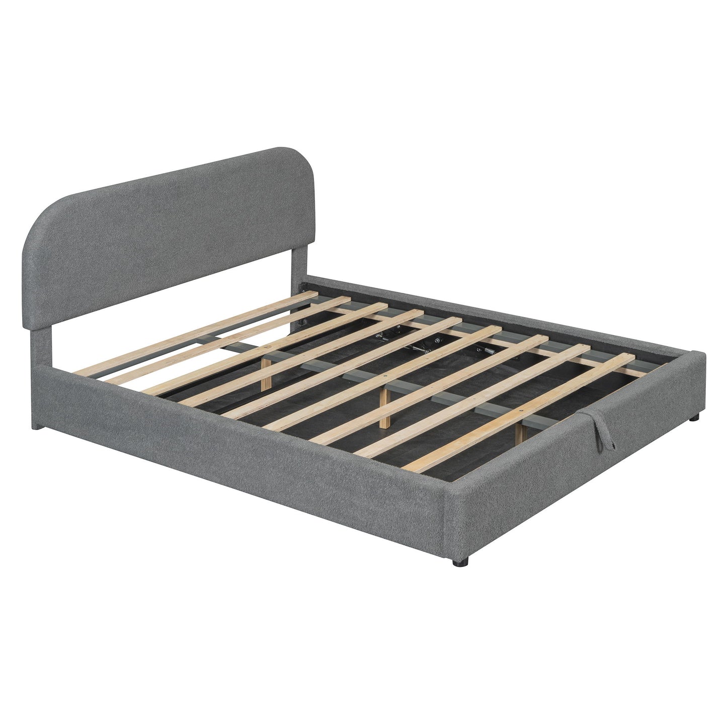 Upholstered Platform Bed With Hydraulic Storage System - The Sleep Loft - Online Mattress Showroom NYC