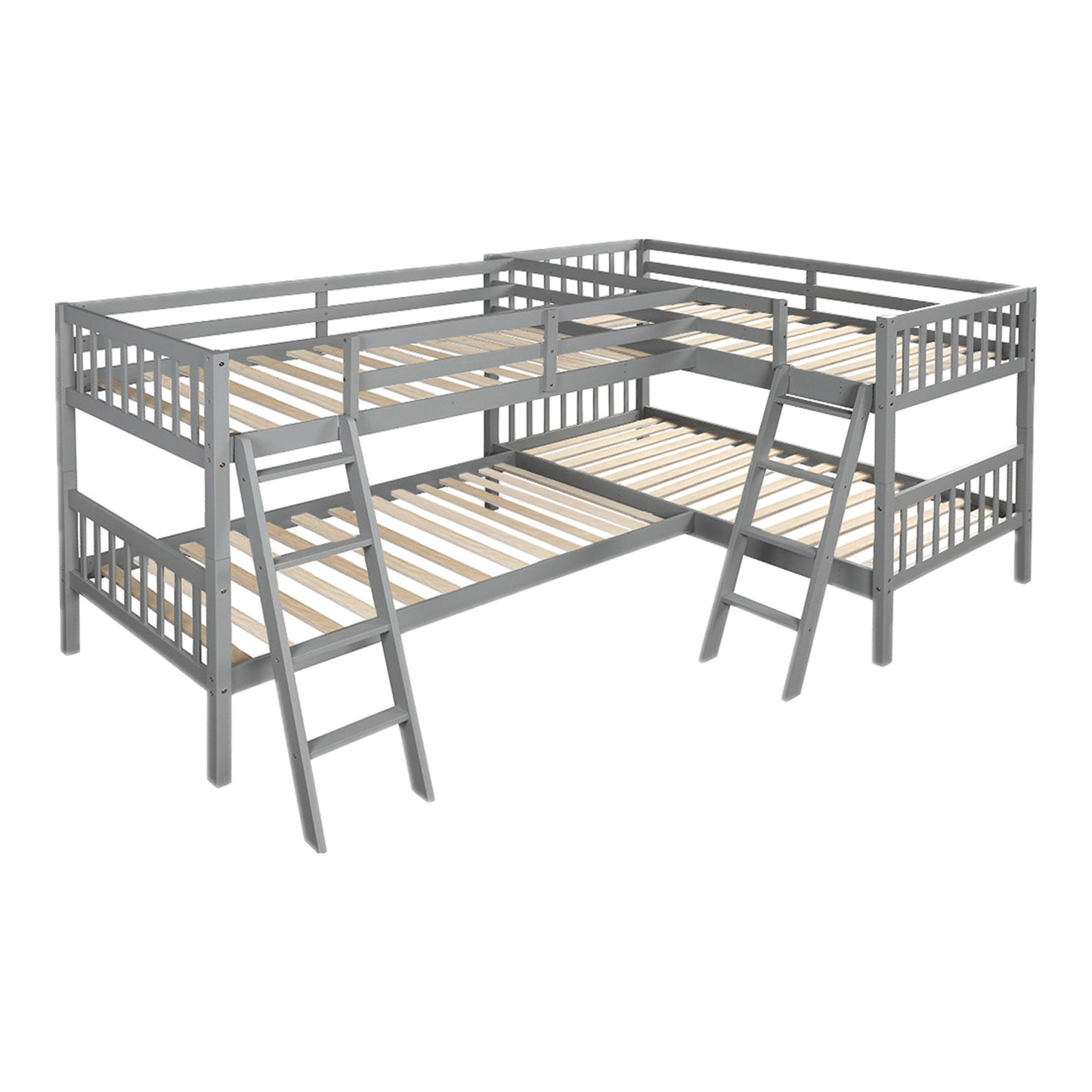 L Shaped Bunk Bed With Ladder - The Sleep Loft - Online Mattress Showroom NYC