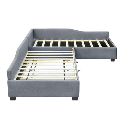 Upholstered Double Daybed With Trundle And Drawer - The Sleep Loft - Online Mattress Showroom NYC