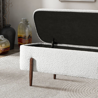 Sarna - Storage Bench - Ivory - The Sleep Loft - Online Mattress Showroom NYC