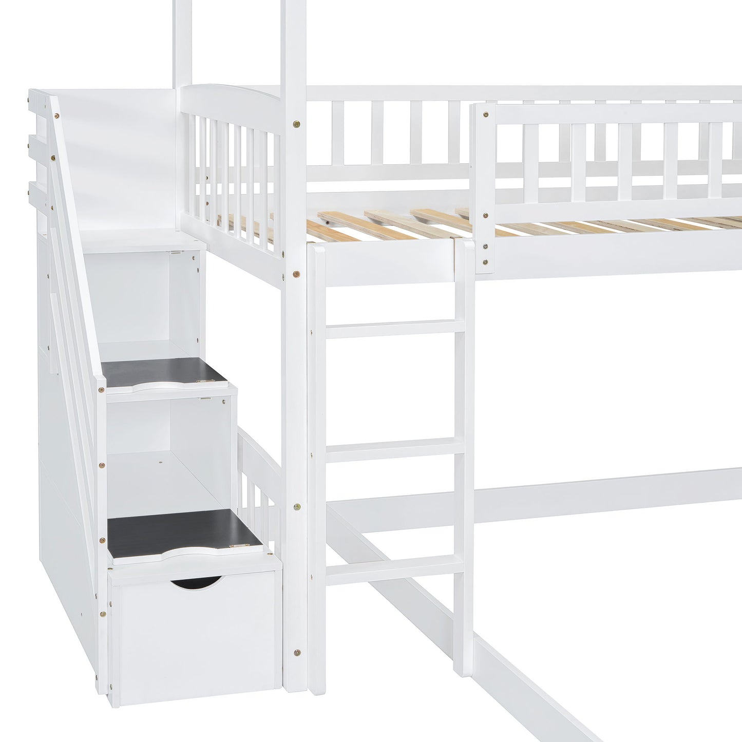House Bunk Bed With Slide - The Sleep Loft - Online Mattress Showroom NYC