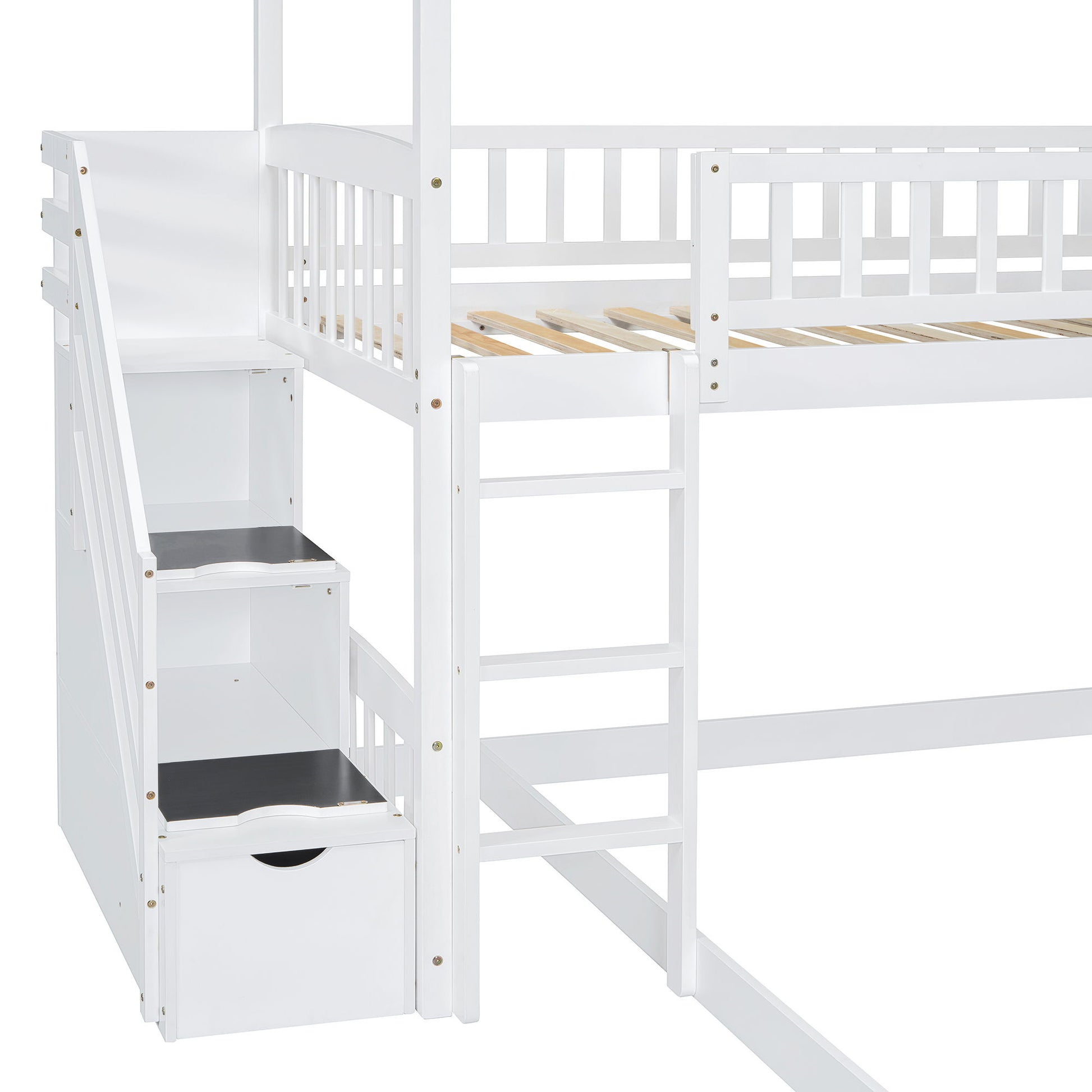 House Bunk Bed With Slide - The Sleep Loft - Online Mattress Showroom NYC
