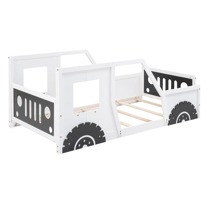Classic Car Shaped Platform Bed With Wheels - The Sleep Loft - Online Mattress Showroom NYC