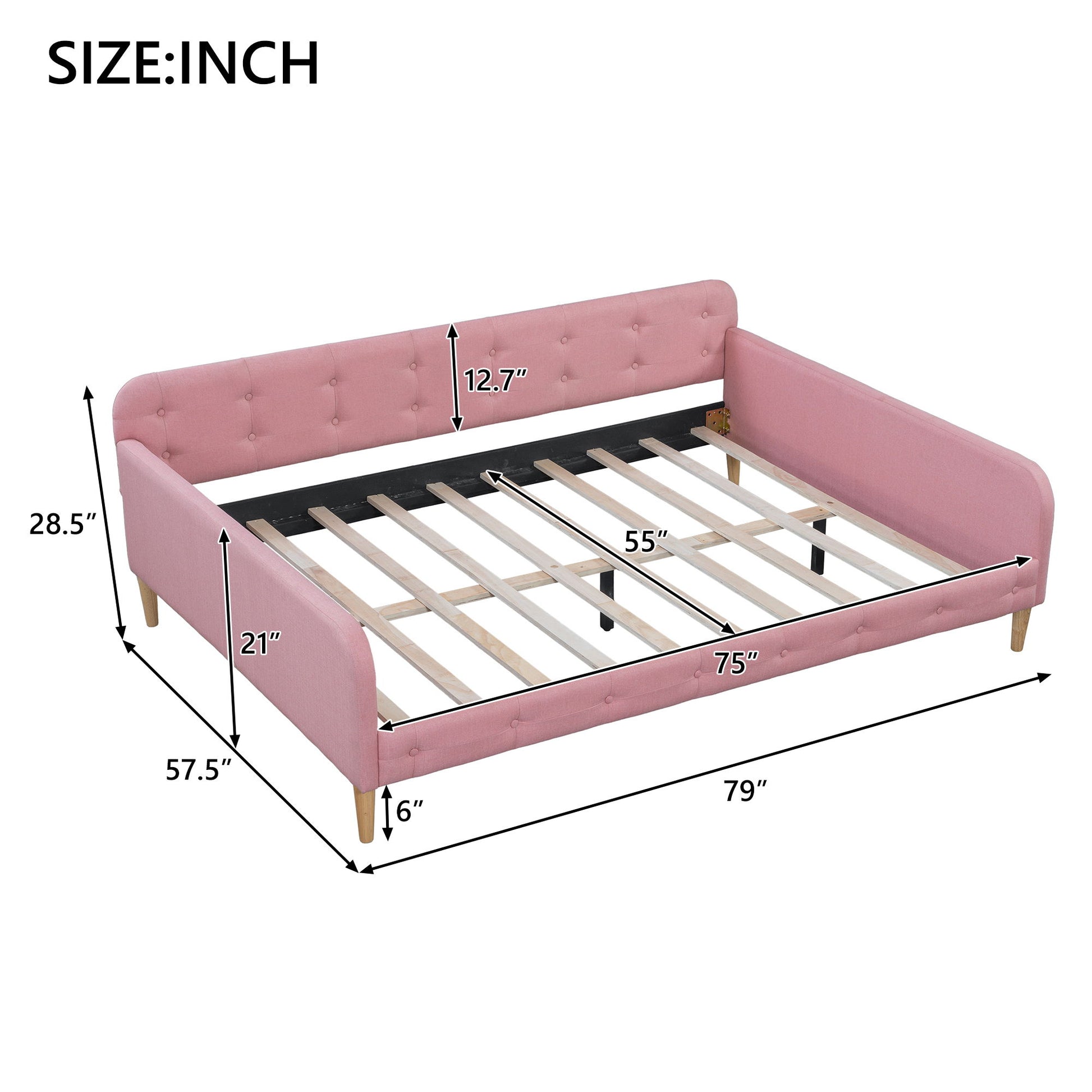 Upholstered Daybed - The Sleep Loft - Online Mattress Showroom NYC