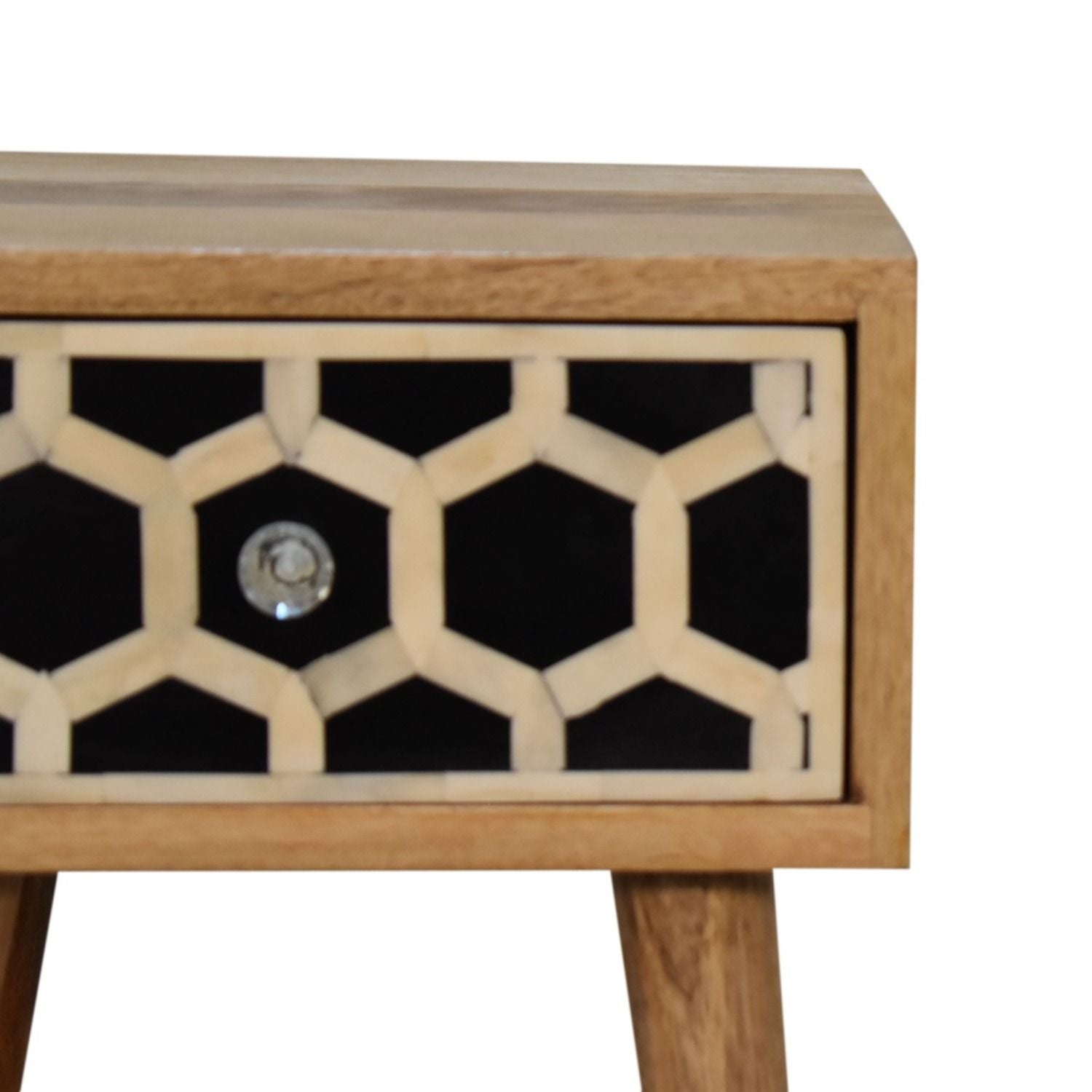 Inlay Bone Inlay Drawer Nightstand - The Sleep Loft - Online Mattress Showroom NYC